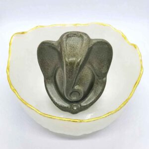 Pyrite Ganesha With Bowl
